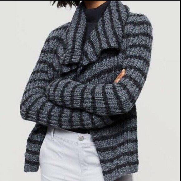 Lou and grey anthropologie striped cardigan NWOT - Picture 1 of 6